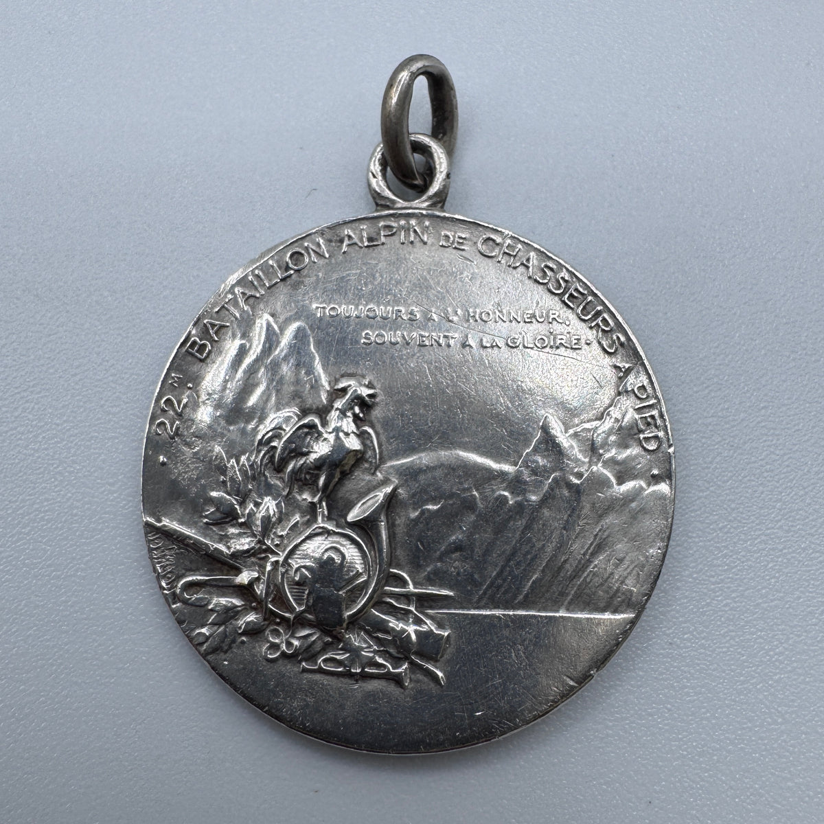 Médaille ancienne « 22e Bataillon de chasseur à pied »