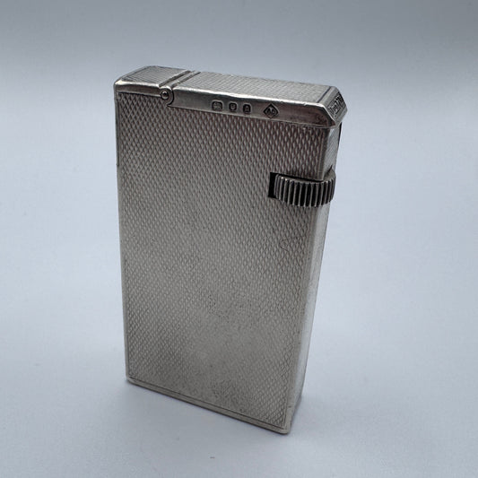 Rare briquet DUNHILL BROADBOY MK1 - argent massif