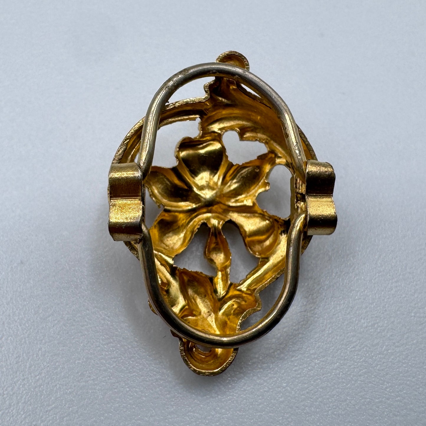 Passant de sautoir Art Nouveau - plaqué