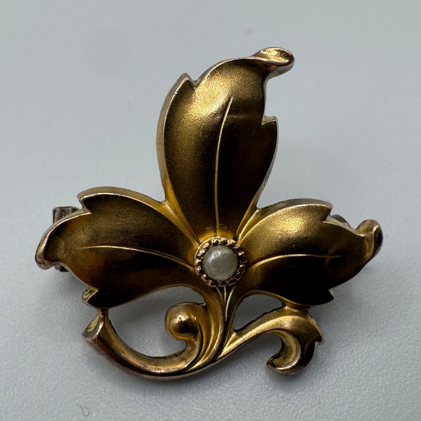 Broche ancienne vers 1900 - plaqué or FIX
