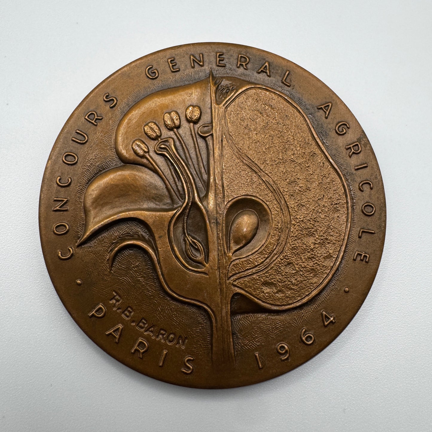 Médaille artistique en bronze « salon de l’agriculture de 1964 »
