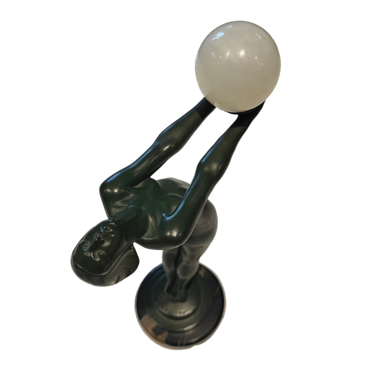 MAX LE VERRIER sculpture en fonte d'art modèle « Lueur » Art Déco 1930