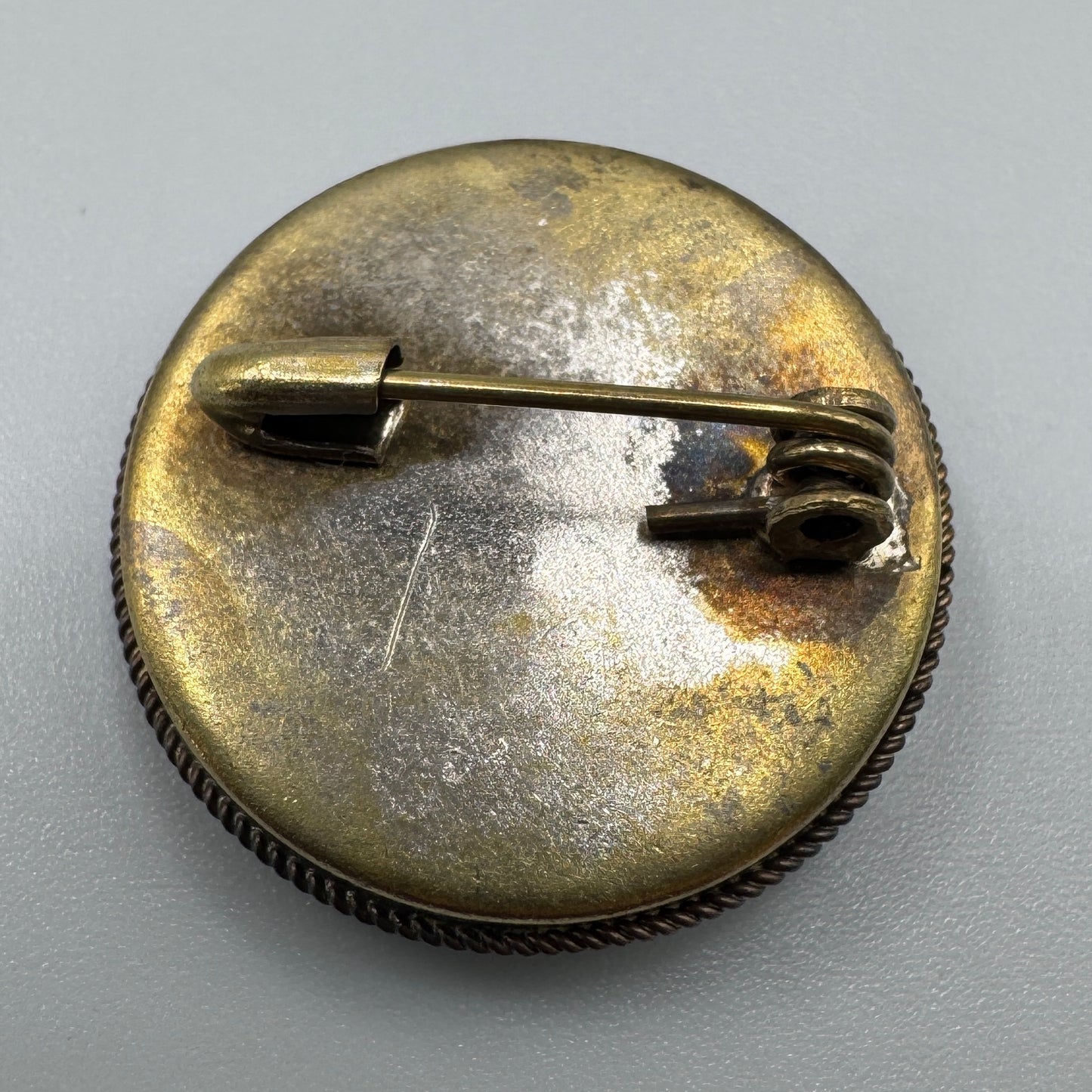 Broche ancienne - micro mosaïques