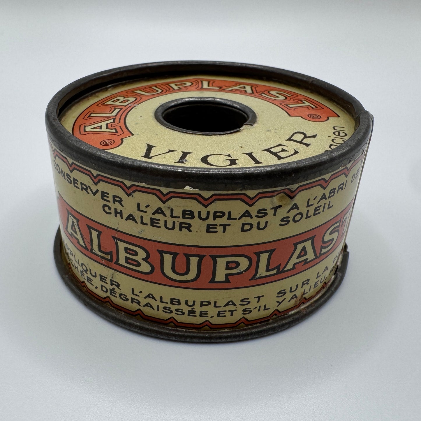 Boîte sparadrap ancien en tôle - VIGIER à Levallois
