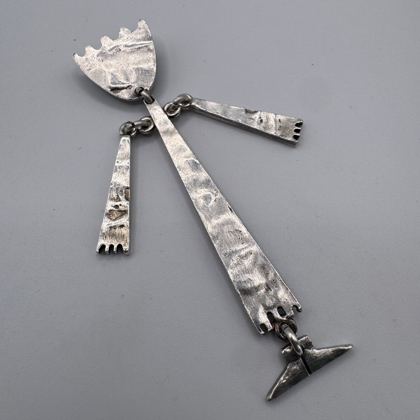 Broche créateur Vintage « BICHE DE BERE » - métal argenté