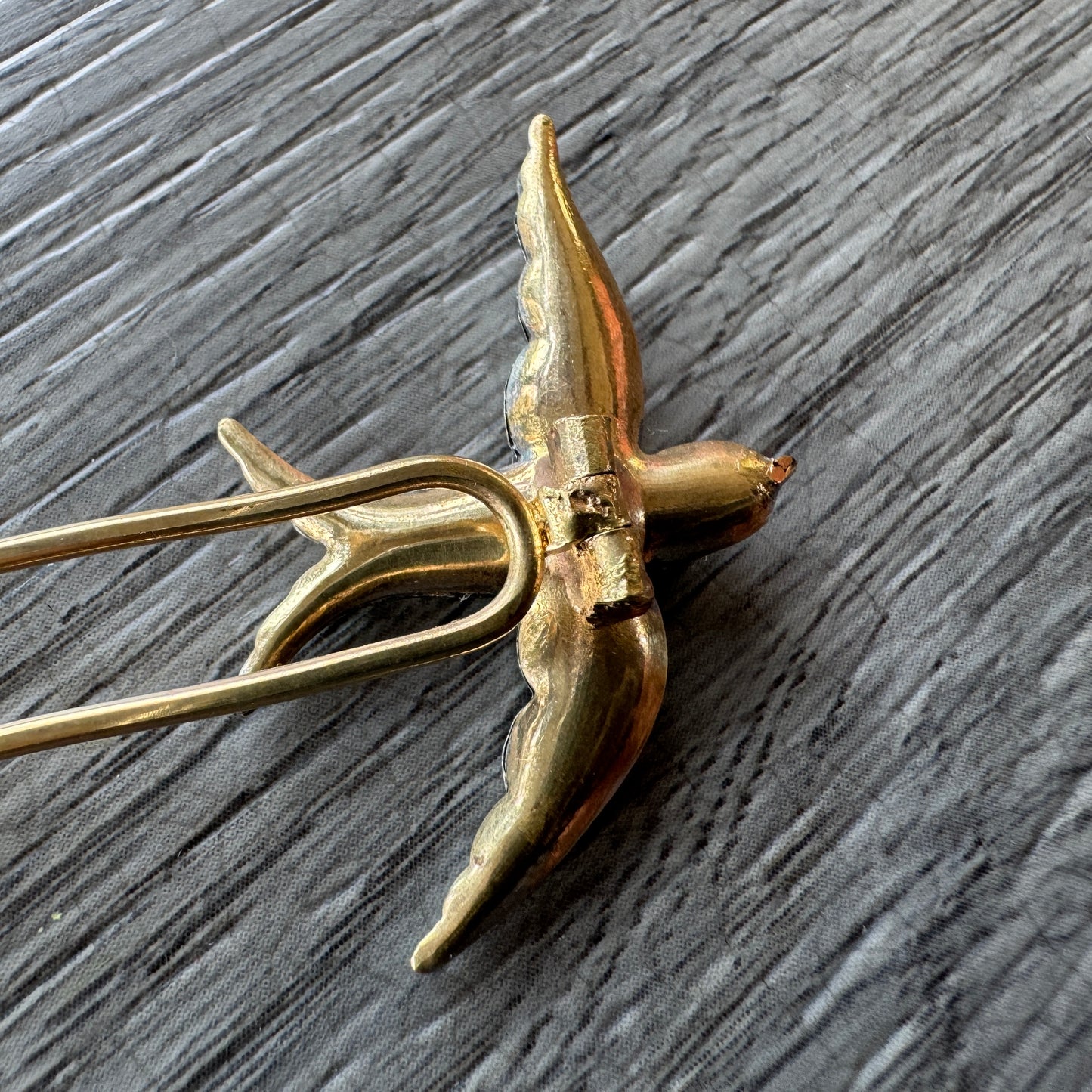 Épingle à cheveux vers 1900 « hirondelle »
