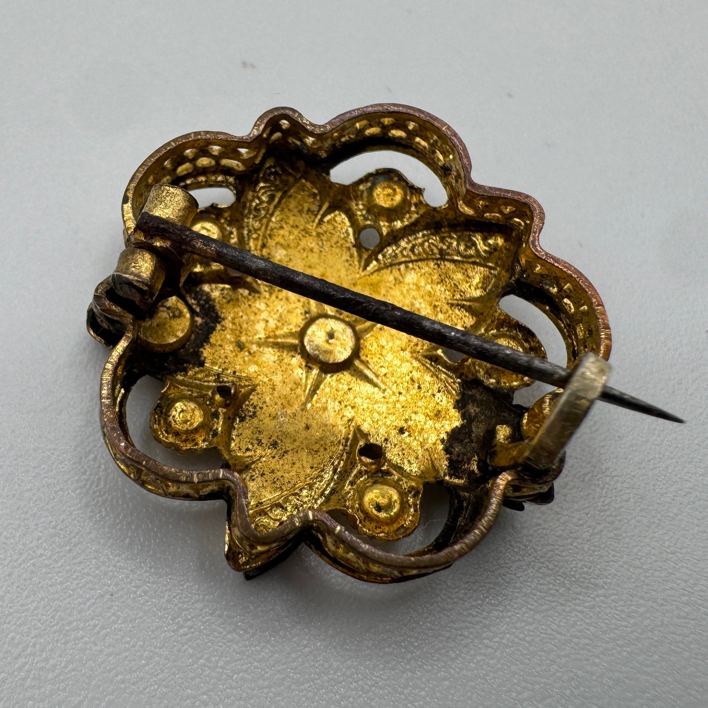 Broche ancienne vers 1900 - plaqué or