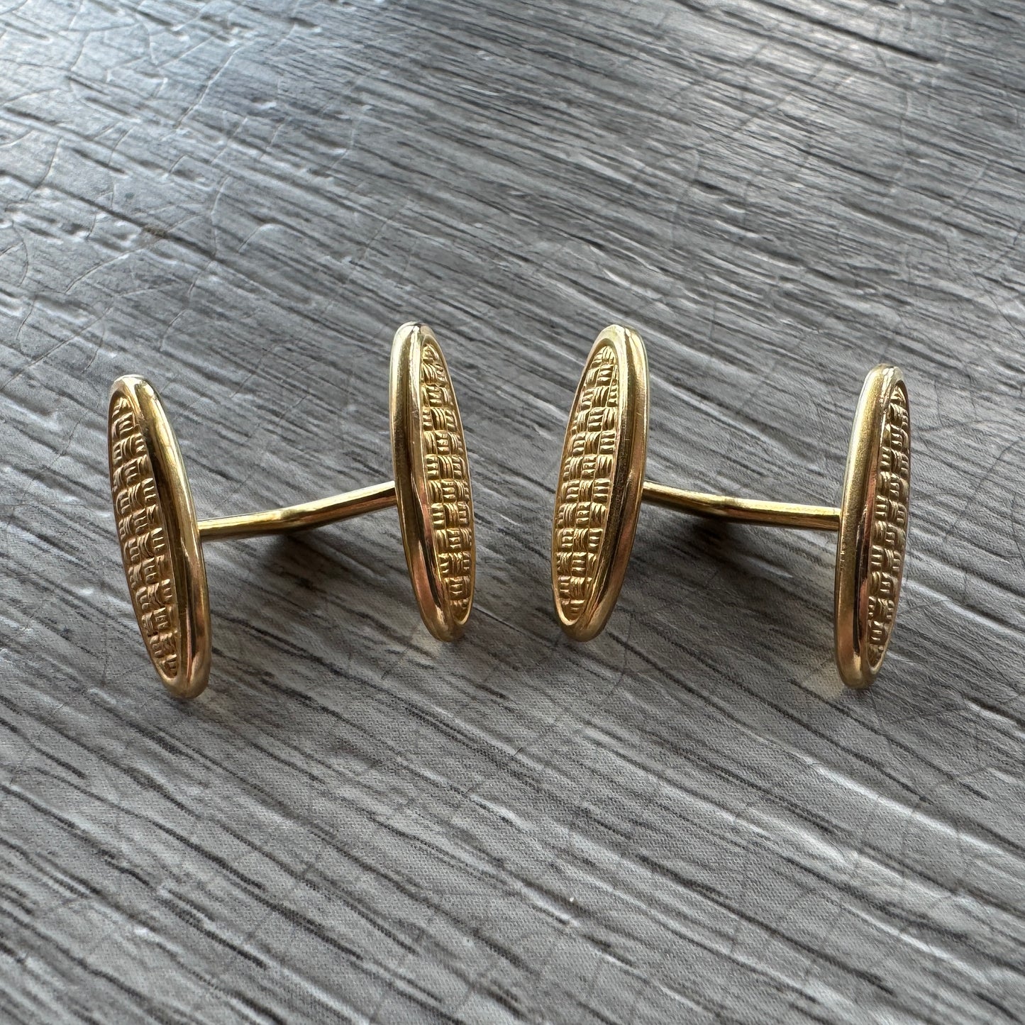 Boutons de manchettes - plaqué or ORIA