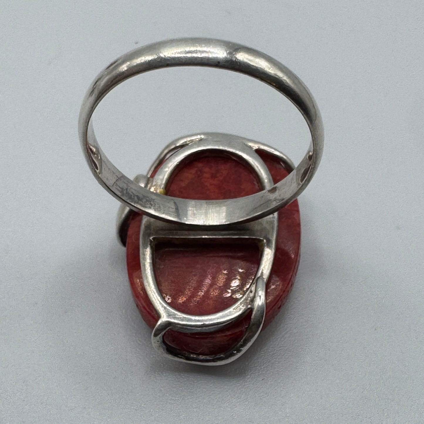 Grosse Bague en argent et pierre naturelle