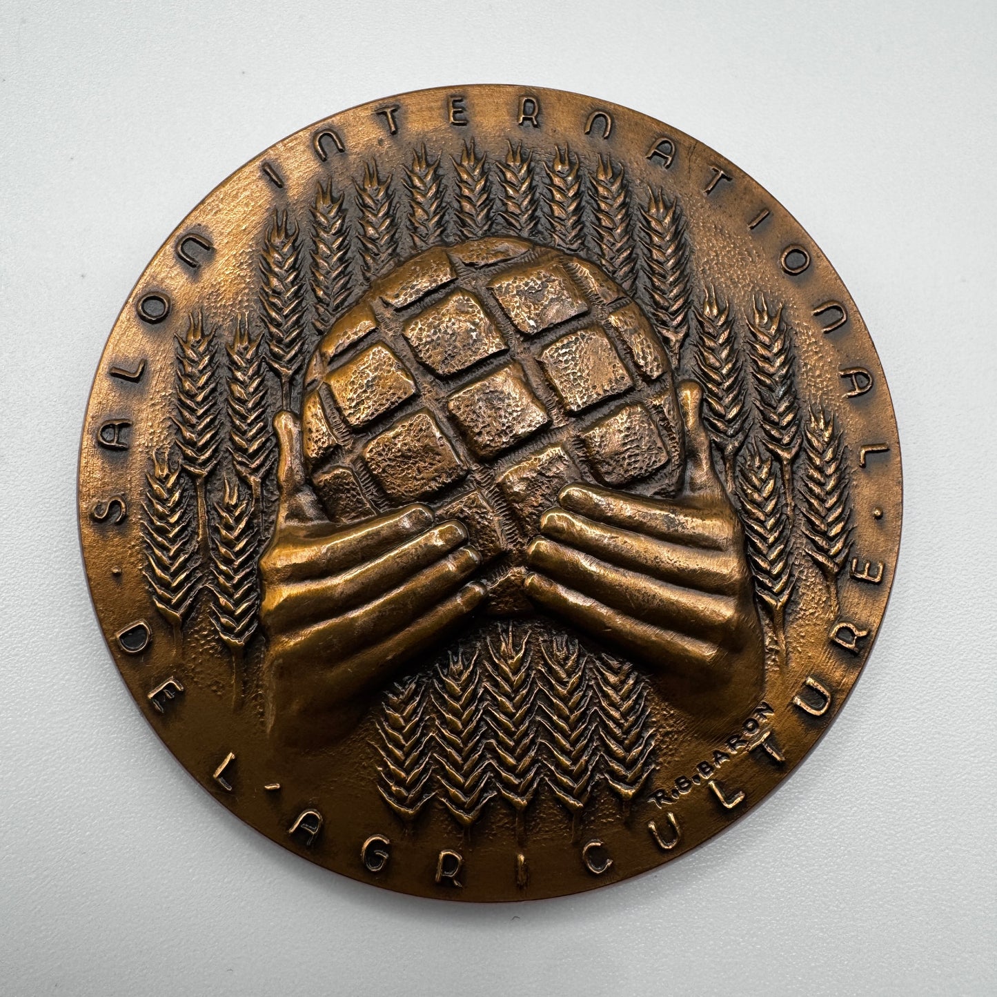 Médaille artistique en bronze « salon de l’agriculture de 1975»
