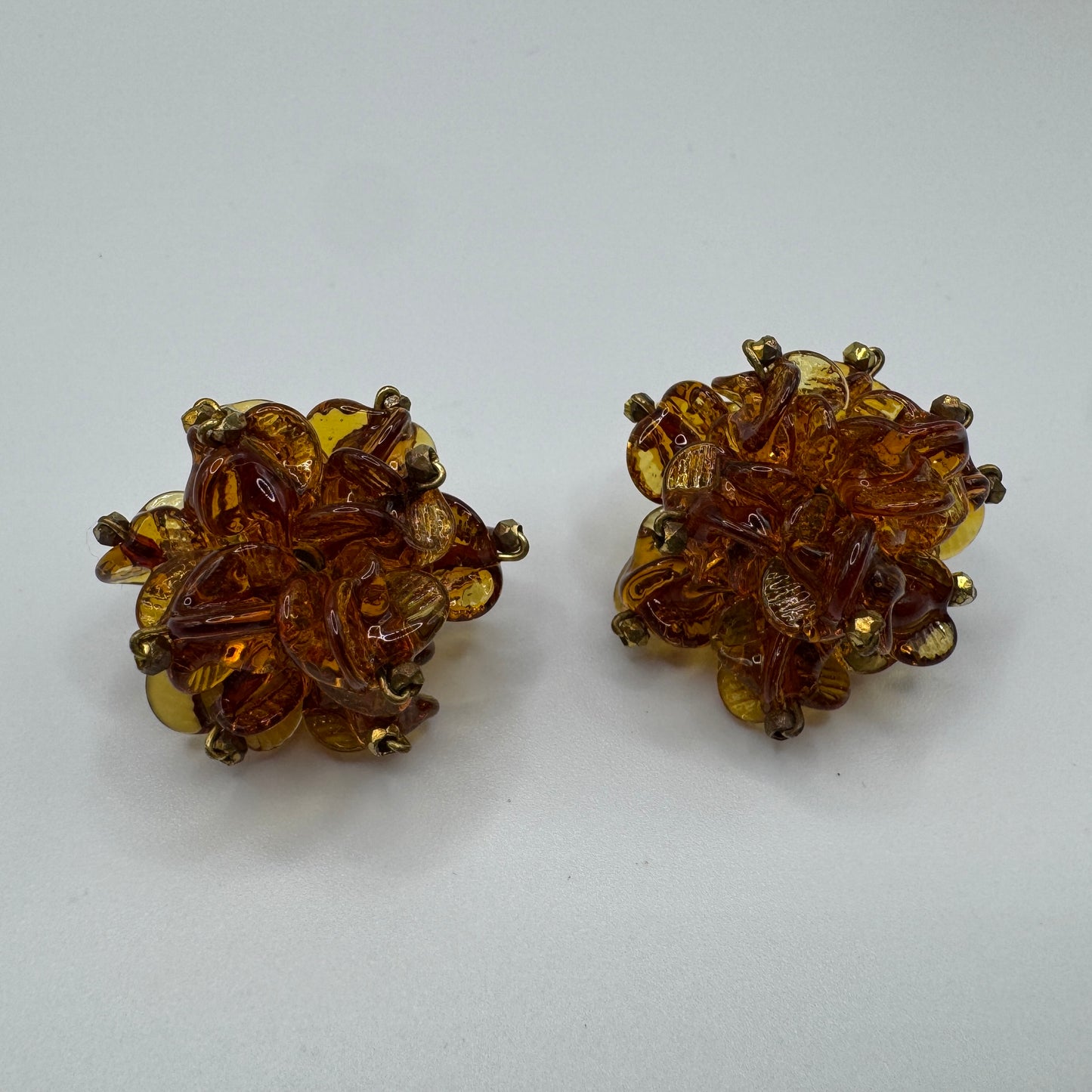 Clips d’oreilles Vintage - verre de Murano