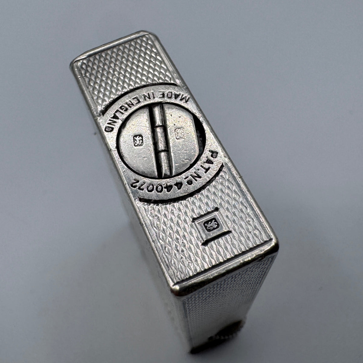 Rare briquet DUNHILL BROADBOY MK1 - argent massif