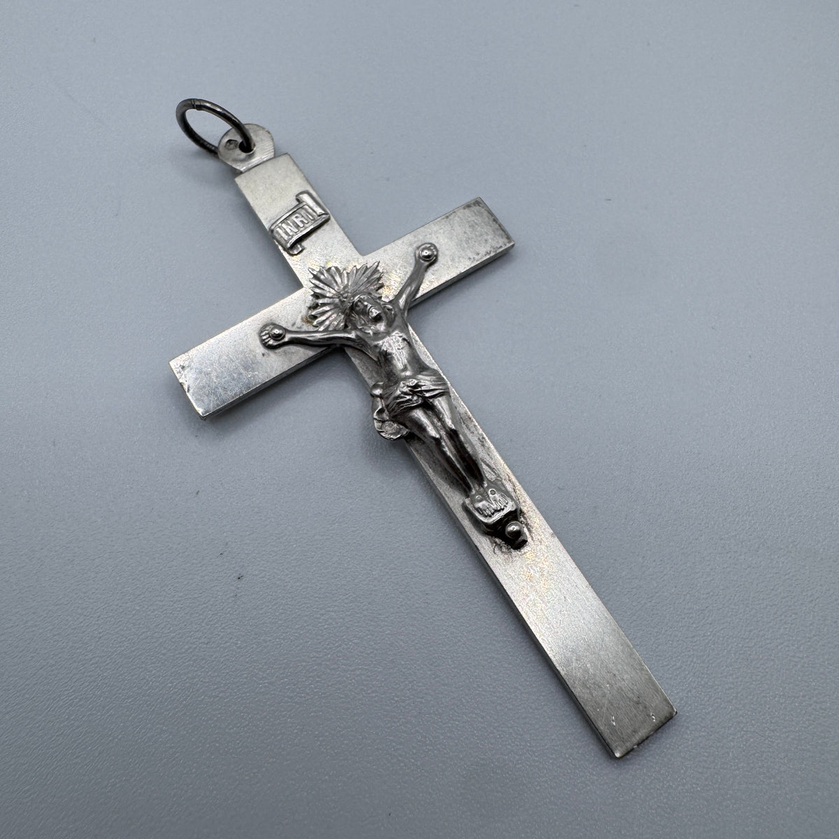 Croix pectorale ancienne - argent massif