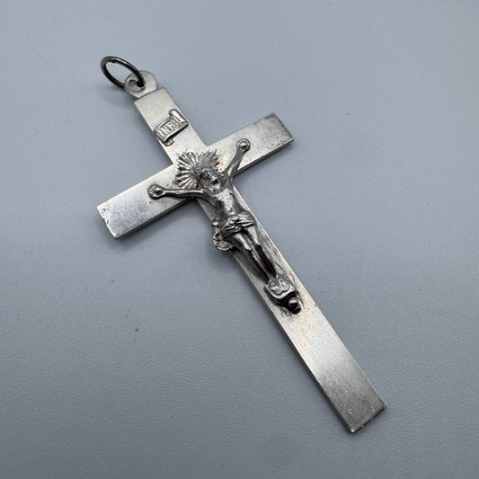 Croix pectorale ancienne - argent massif