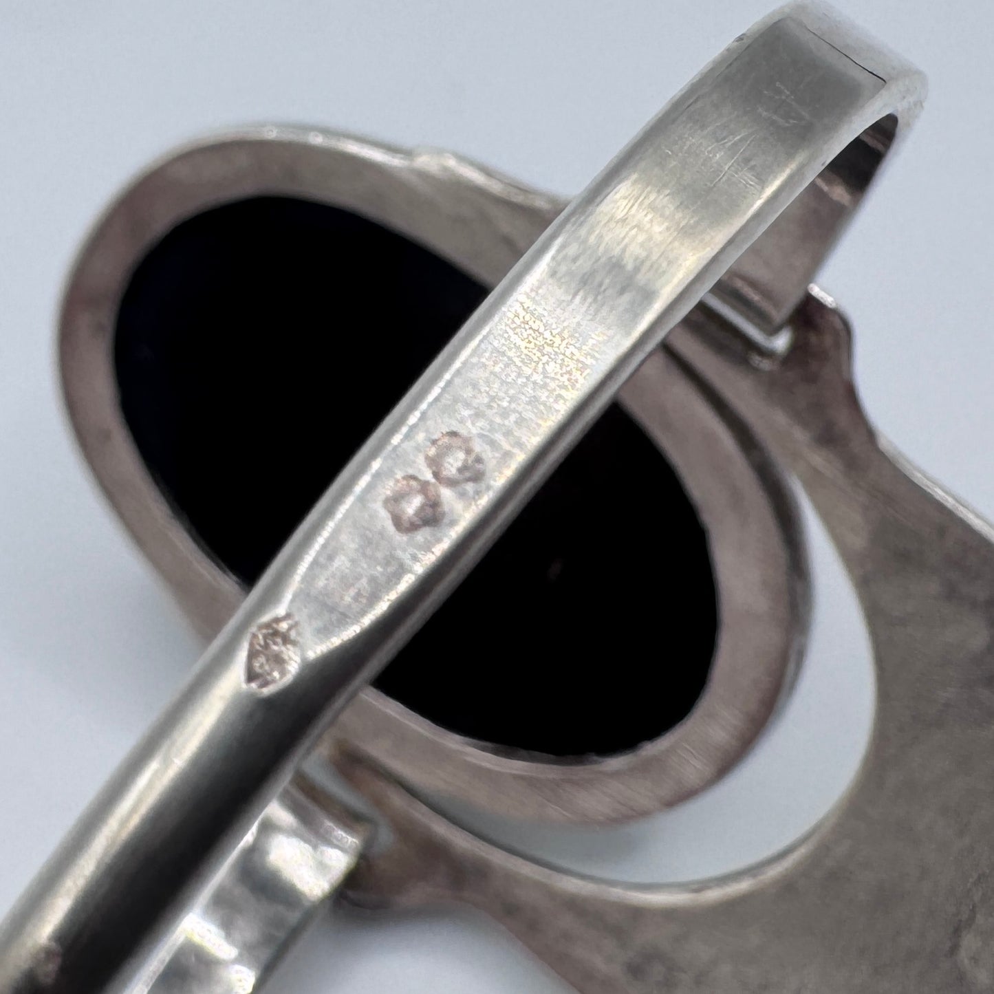 Superbe Bracelet en argent massif et agate