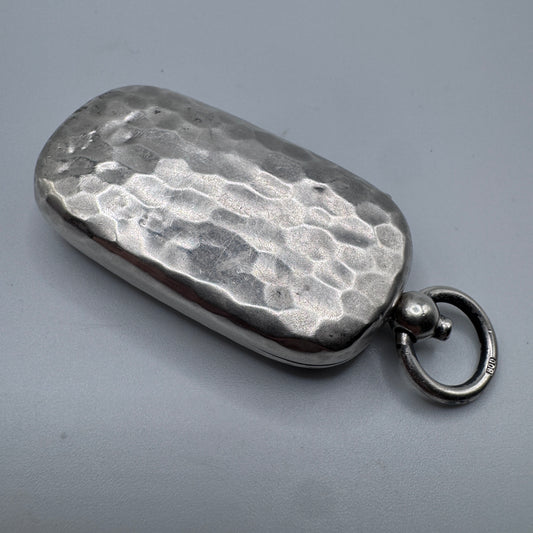 Rare Porte Louis ancien - argent massif martelé