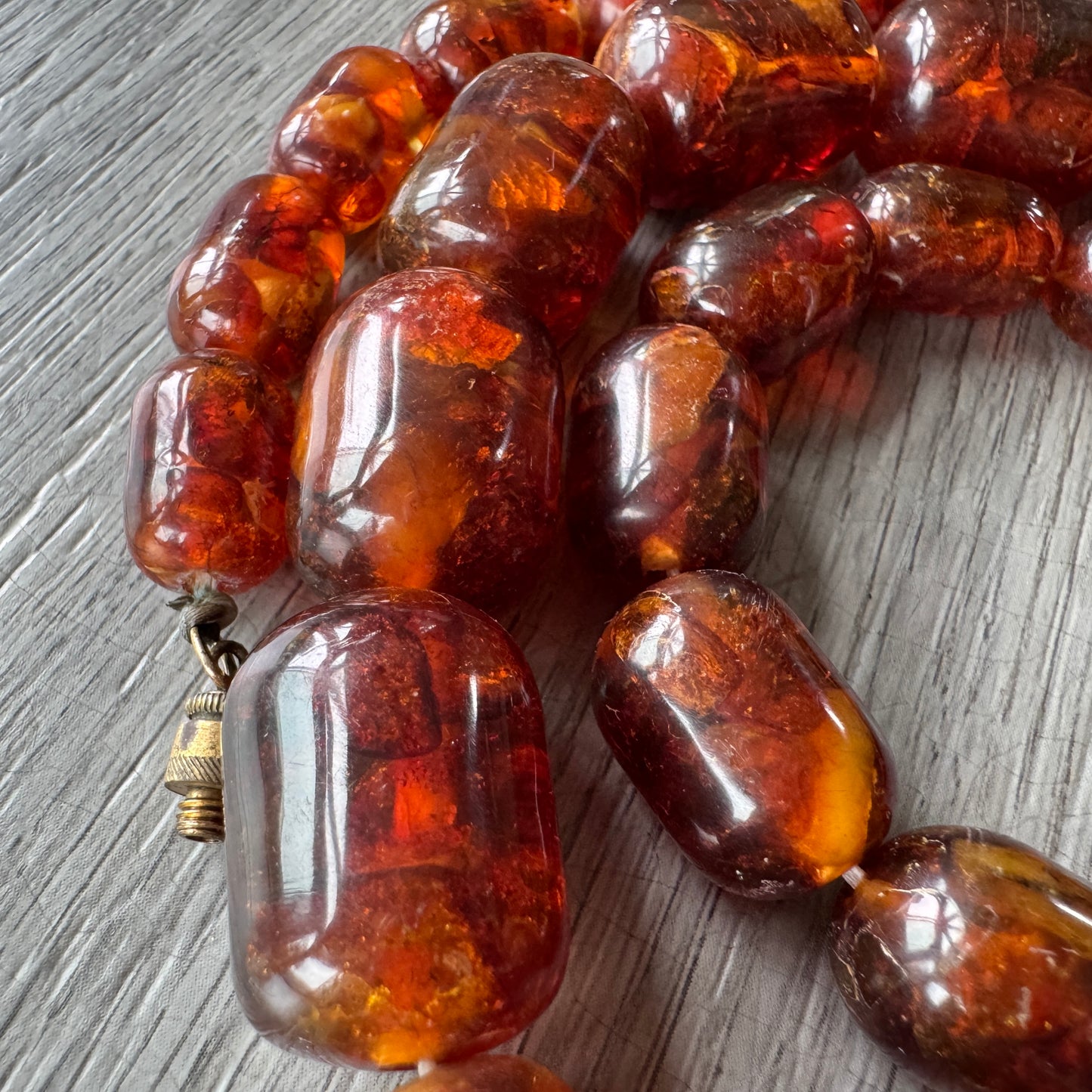 Grand Collier ancien en ambre