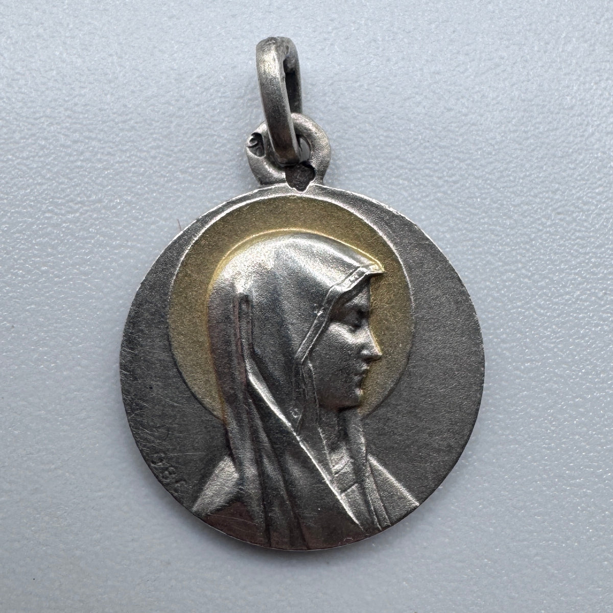 Medaille religieuse ancienne « Sainte Vierge » - argent