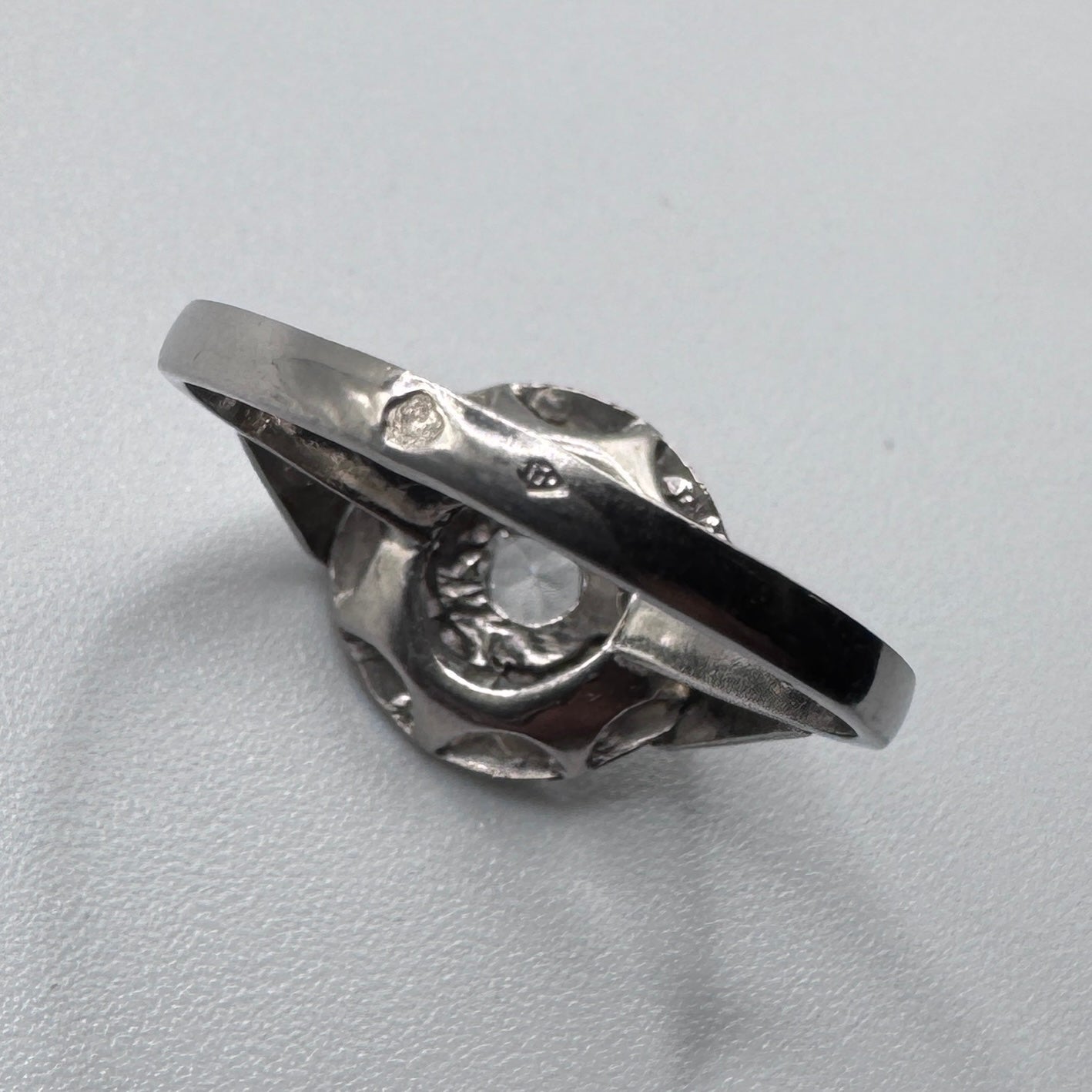bague ancienne Art Deco en argent - neuf stock ancien bijoutier
