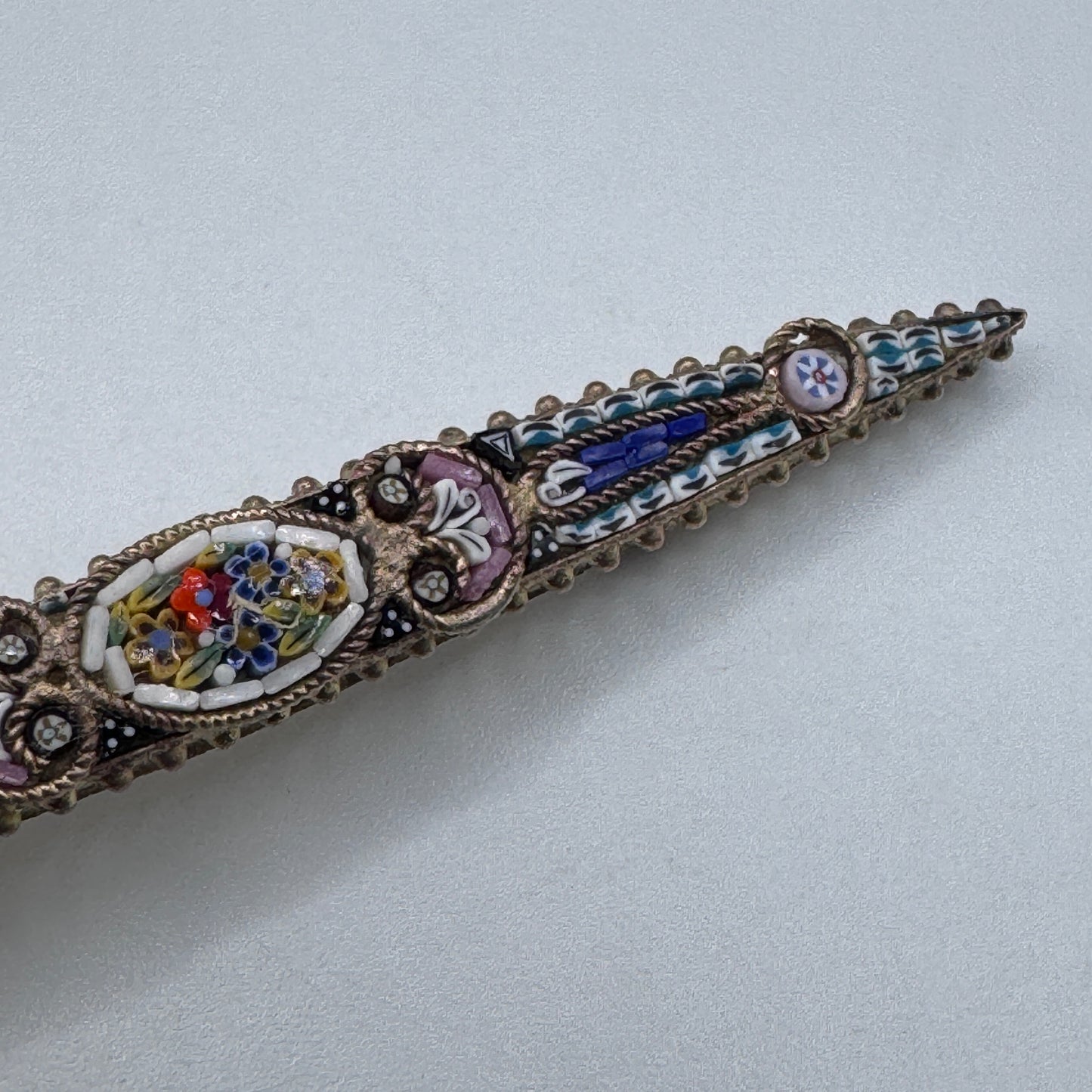 Broche ancienne - micro mosaïques