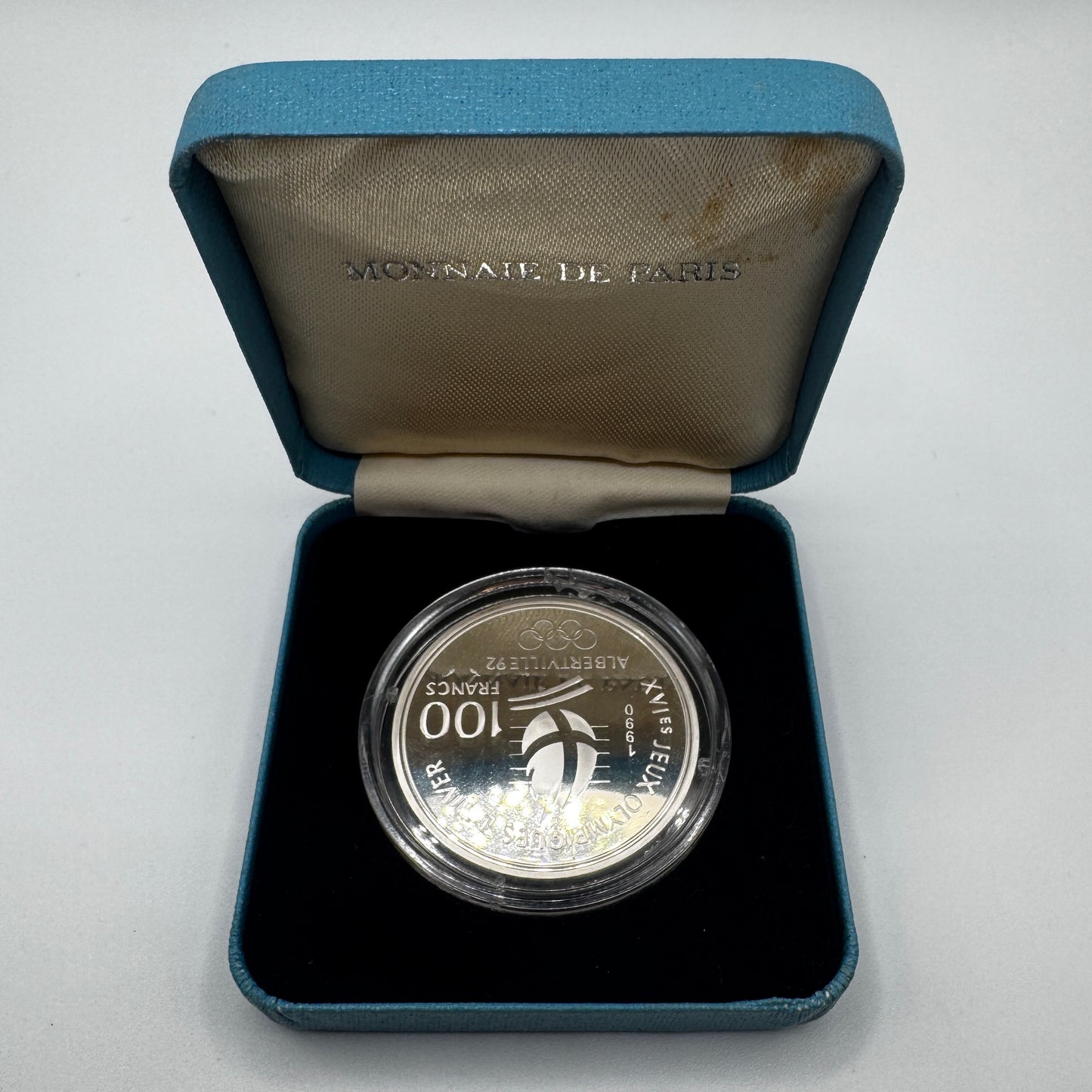 Monnaie 100 francs Alberville 1992 - argent 900/1000