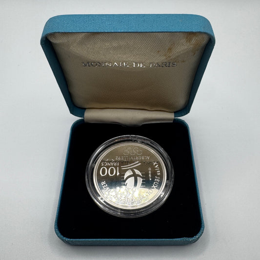 Monnaie 100 francs Alberville 1992 - argent 900/1000