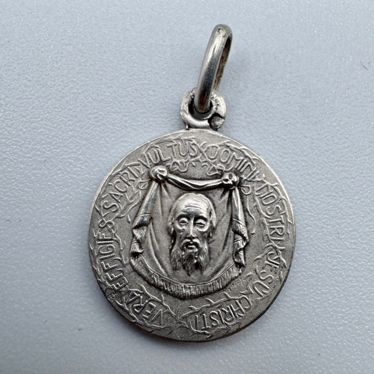 Superbe Médaille religieuse ancienne -  « Saint Martin » - argent