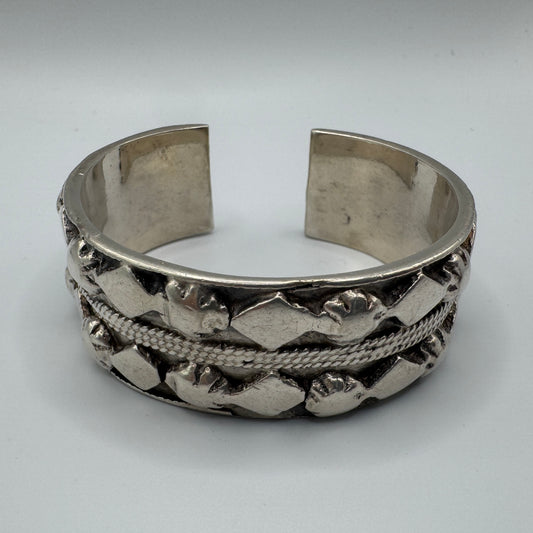 Gros Bracelet ancien en argent - ethnique