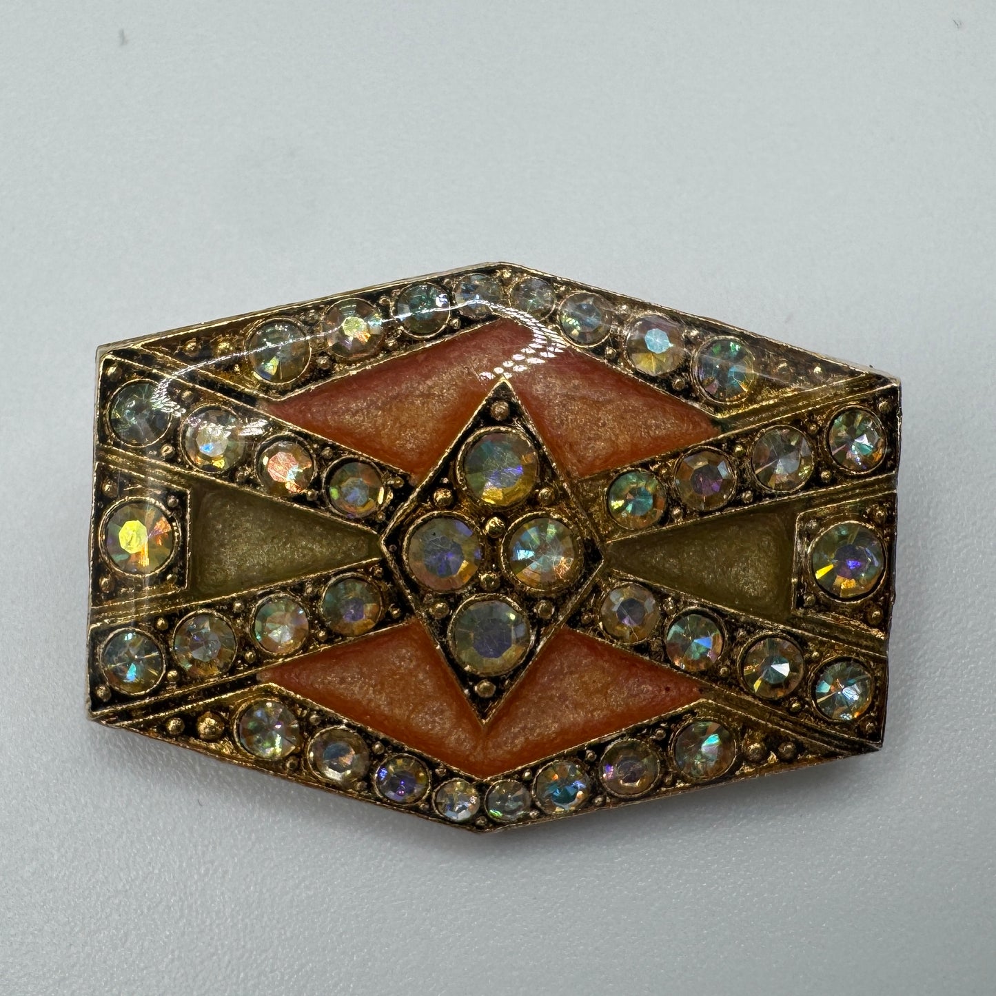 Broche ancienne Vintage style Art deco - inspiration Pierre Bex
