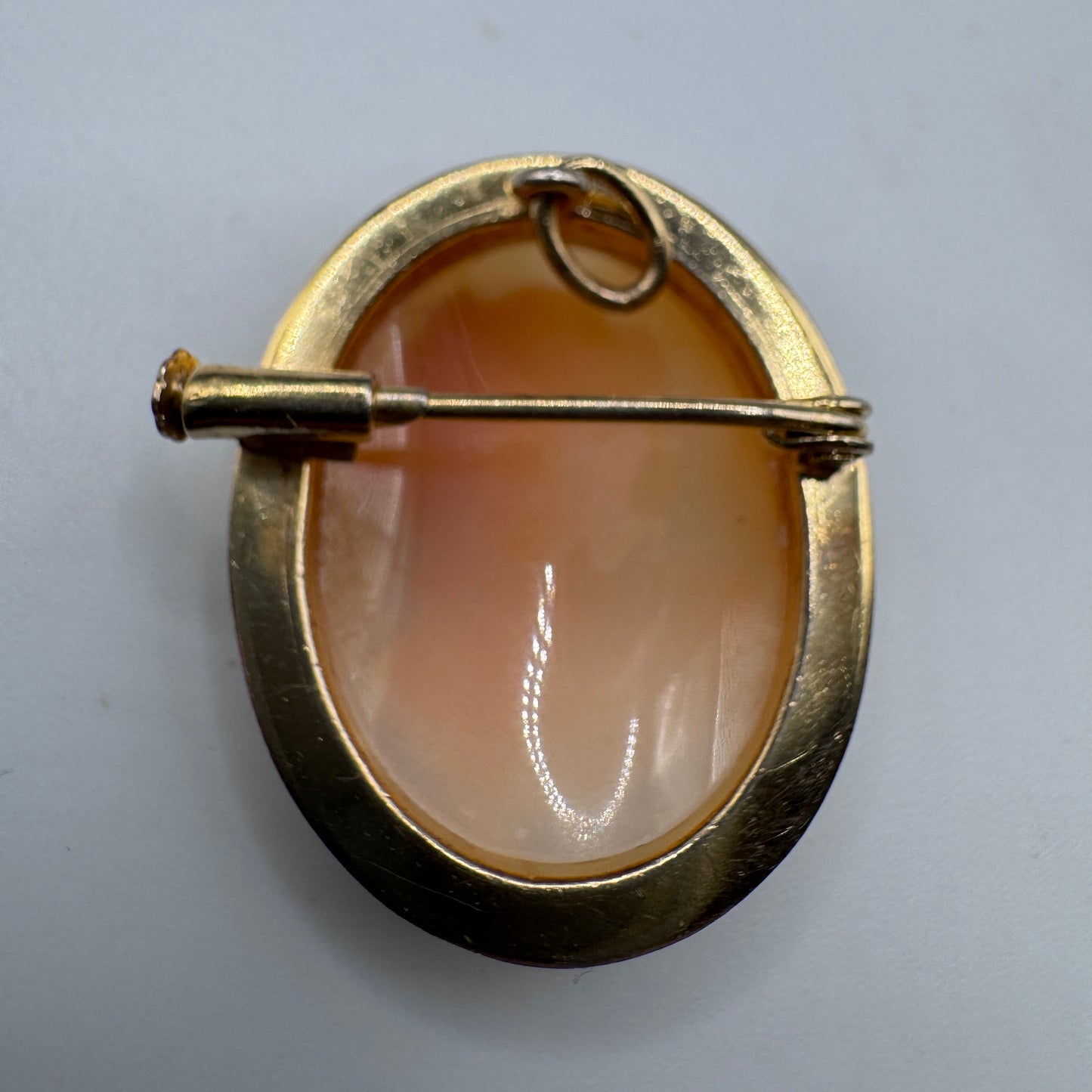 Broche ancienne camée - monture plaque or