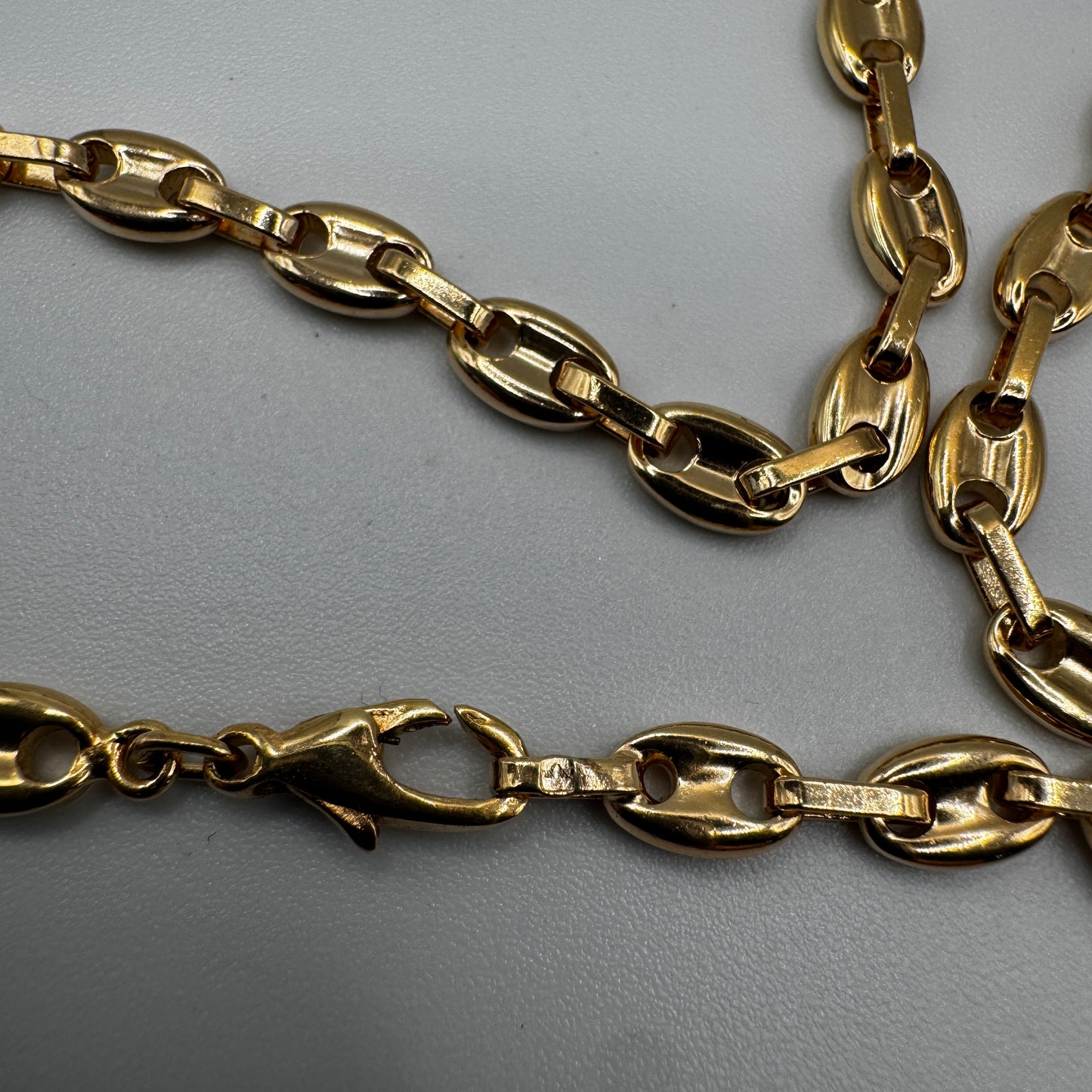 Collier en plaqué or - « grains de café »