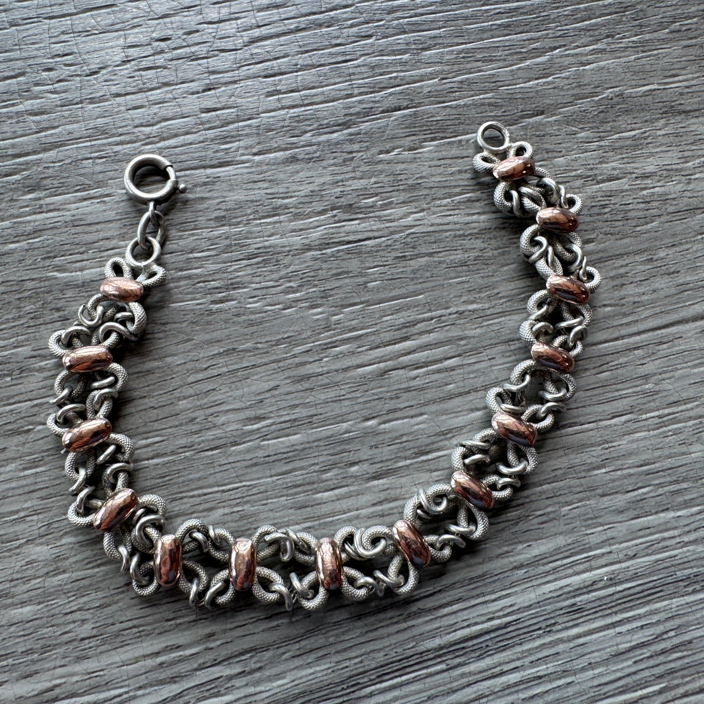 Bracelet ancien en argent vers 1900