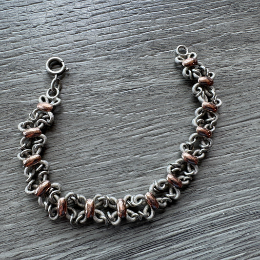Bracelet ancien en argent vers 1900