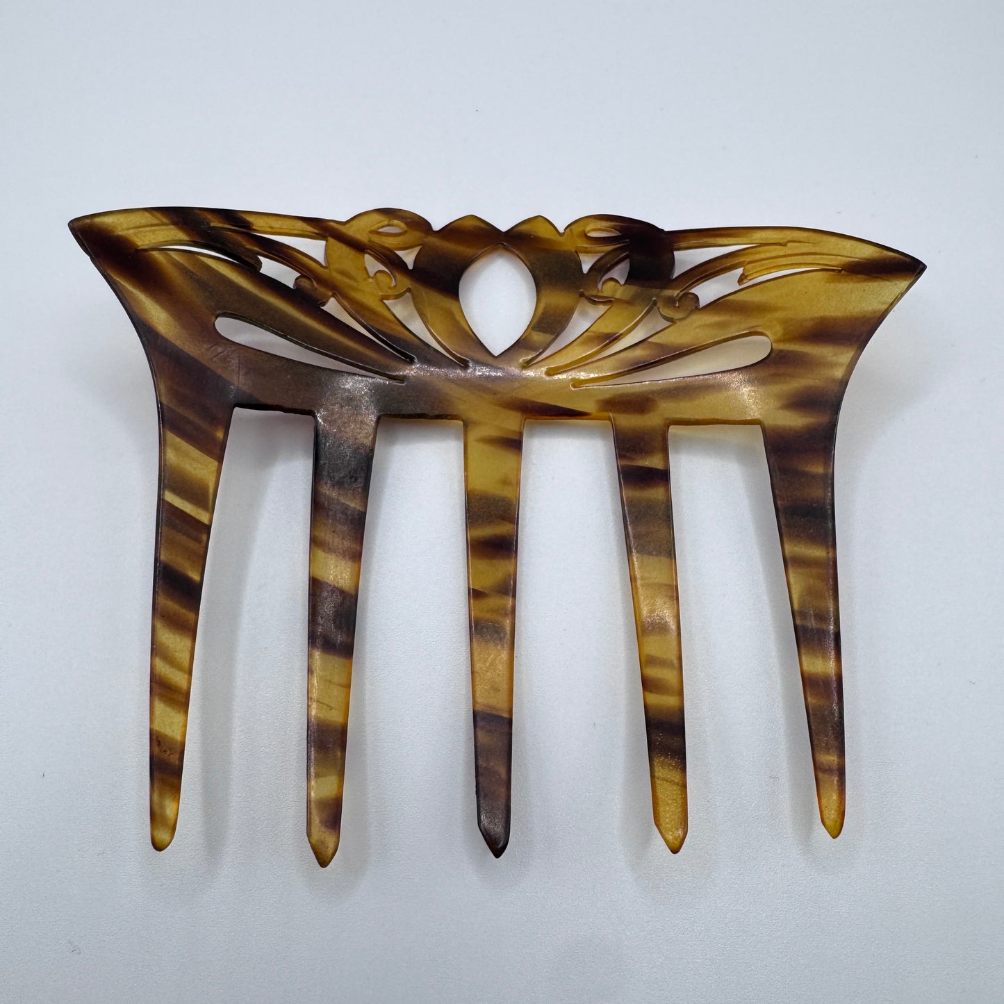 Peigne à cheveux art deco - celluloïd