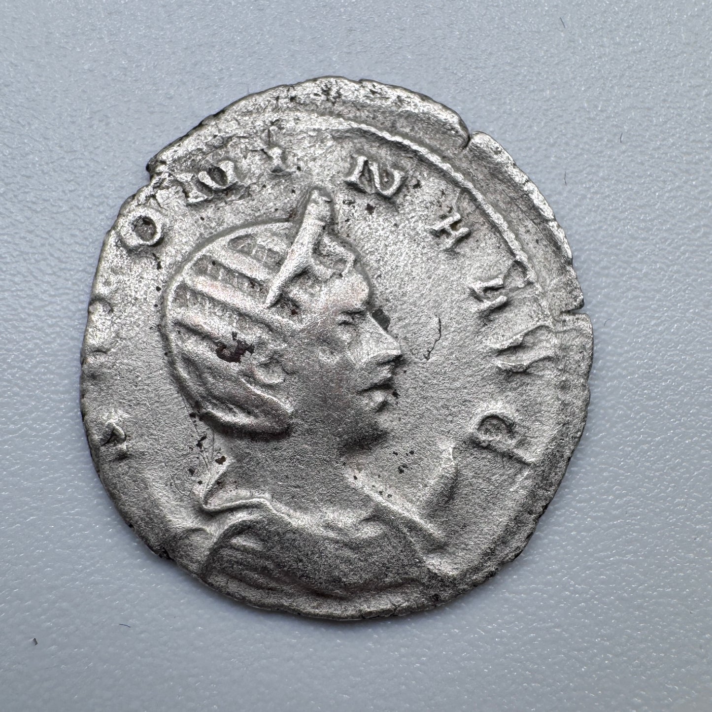Monnaie  romaine ancienne antoninien billon - impératrice Salonine