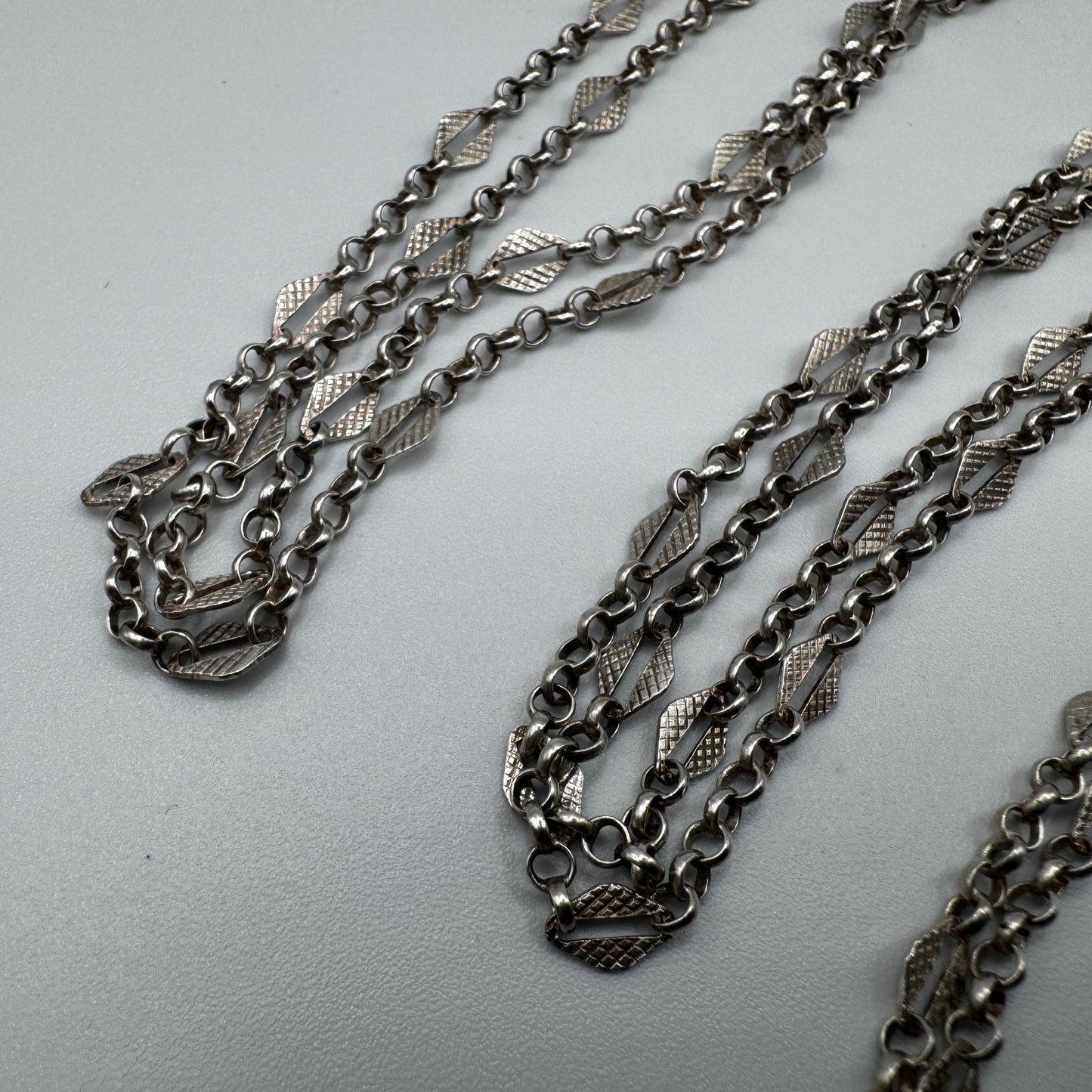 Superbe Sautoir ancien - Argent massif