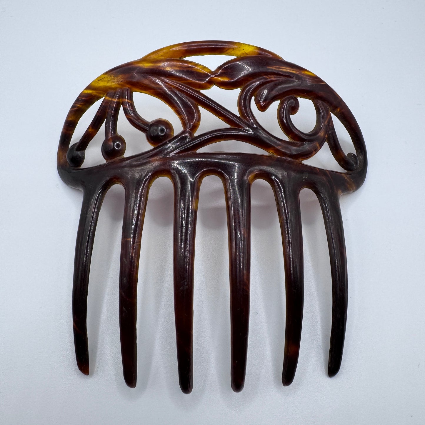 Peigne à cheveux art deco - celluloïd