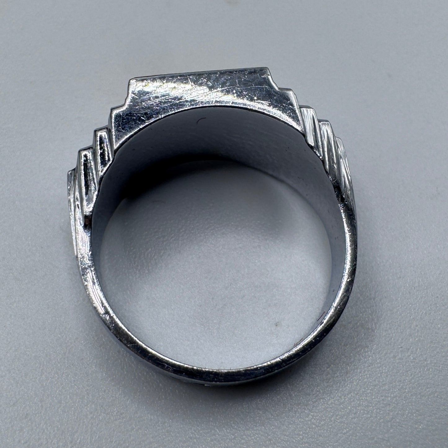 Superbe chevalière ancienne - argent et or