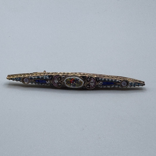 Broche ancienne - micro mosaïques