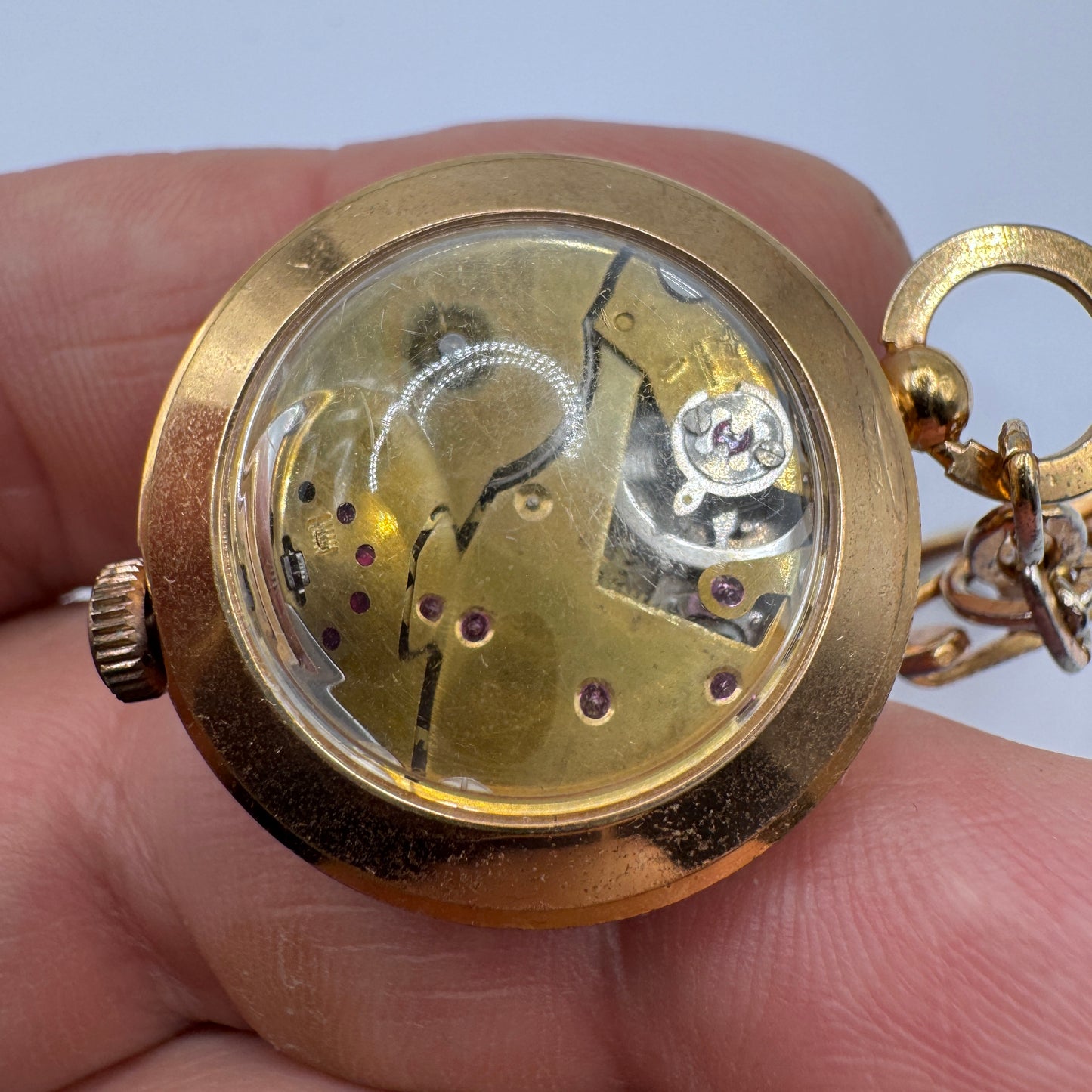 Montre mécanique ancienne boule DIANE