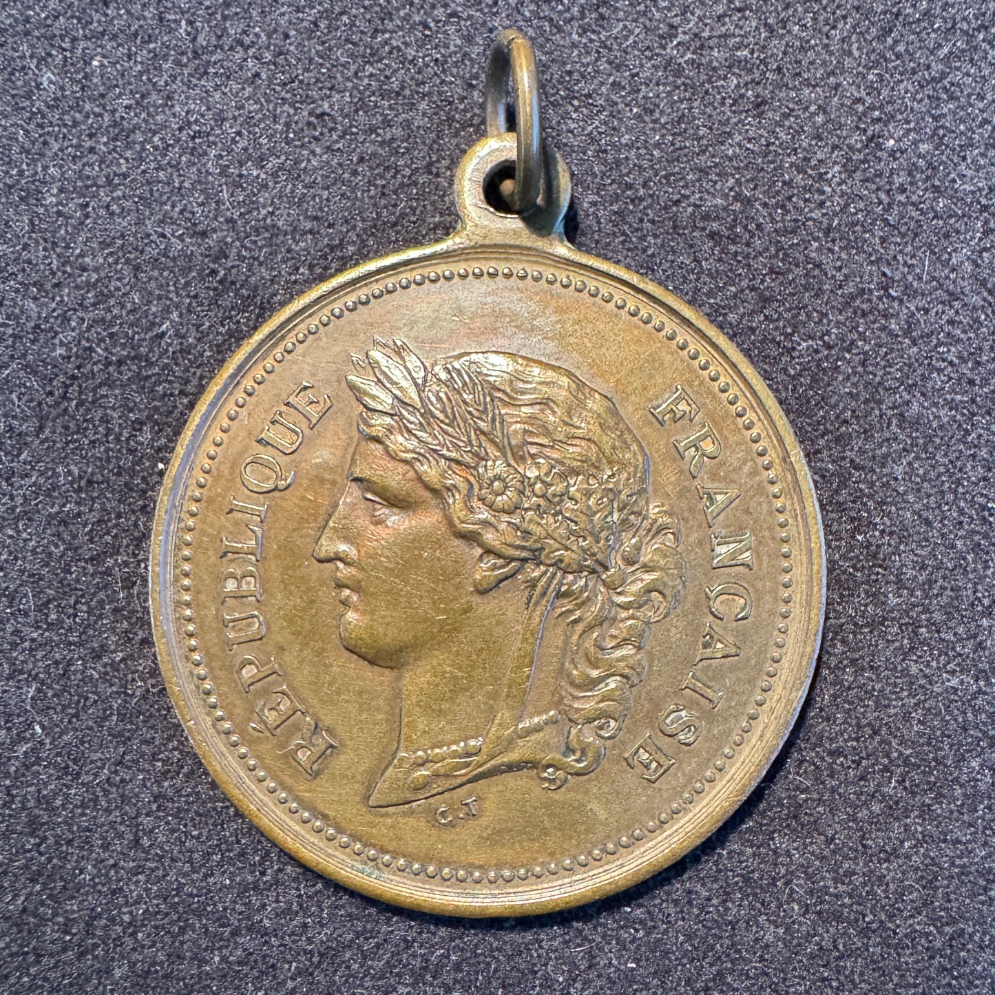 Médaille ancienne «  Souvenir des grandes fêtes de Toulouse 1877 »