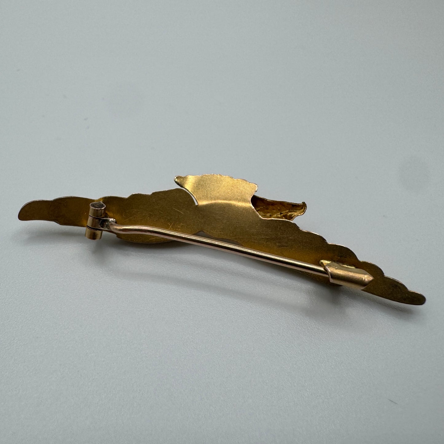 Broche ancienne « aigle » vers 1900 - plaqué or FIX