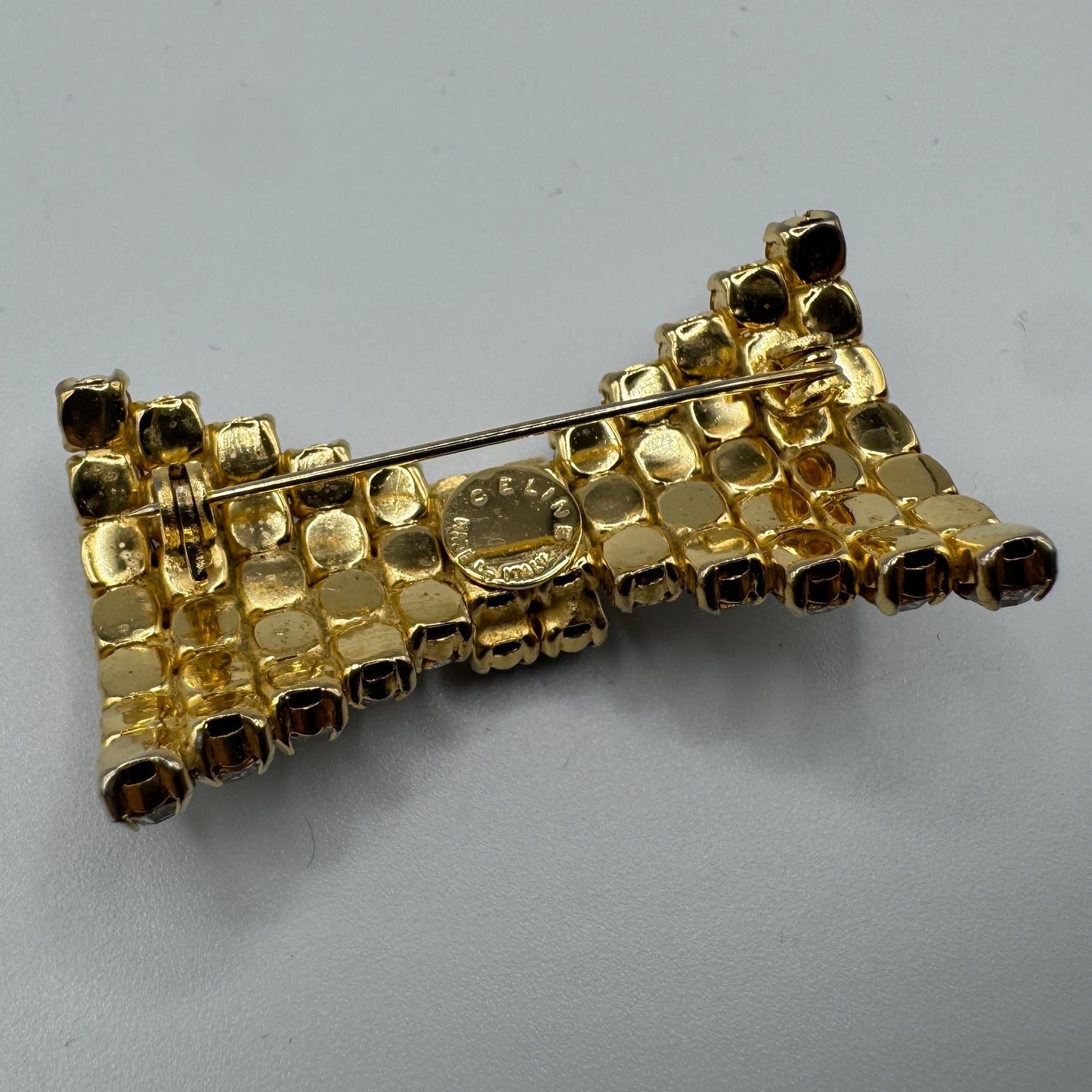 Broche CÉLINE - noeud papillon de strass