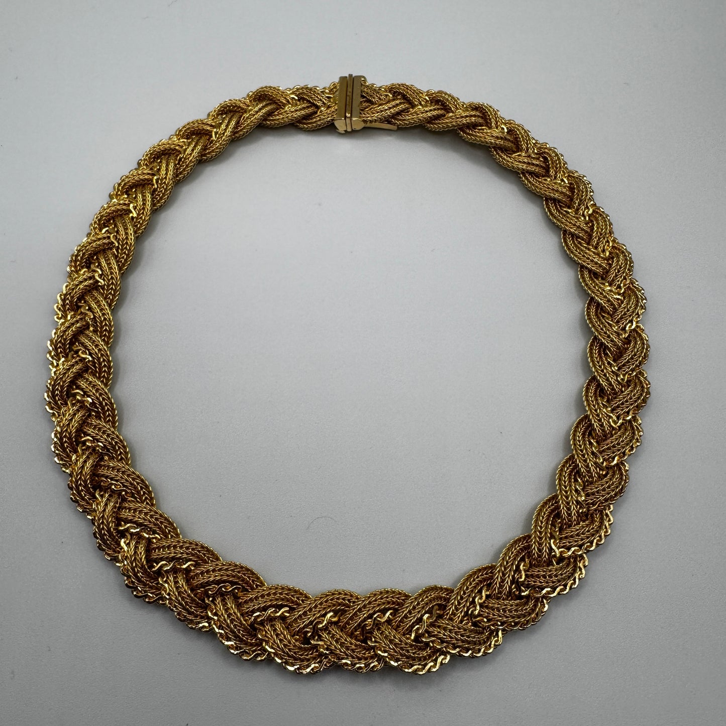 Rare Collier vintage en plaqué or GROSSE GERMANY 1965