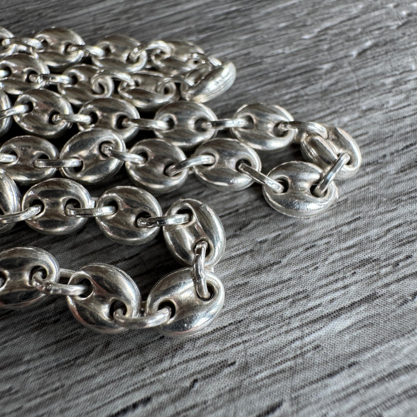 Collier en argent 925 - « grains de café »