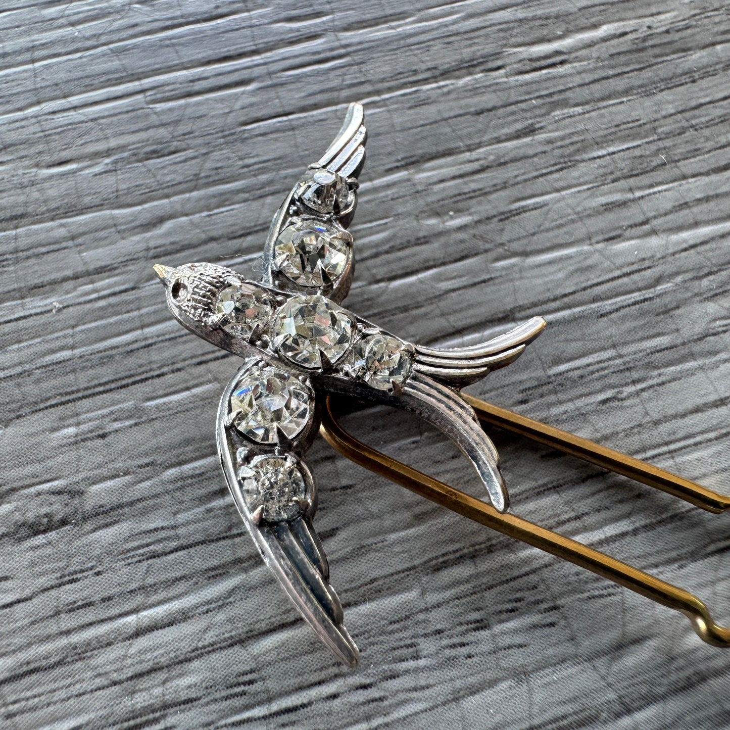 Épingle à cheveux vers 1900 « hirondelle »