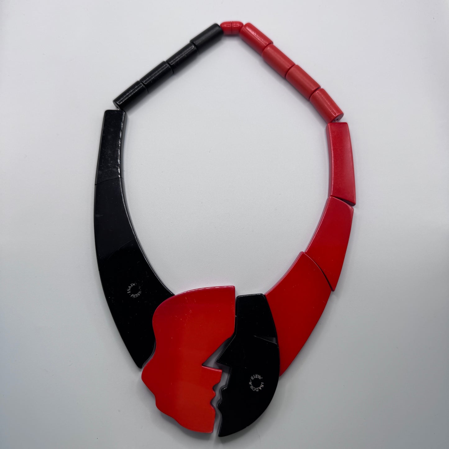 Superbe Collier vintage en Galalithe - créateur ISADORA Paris