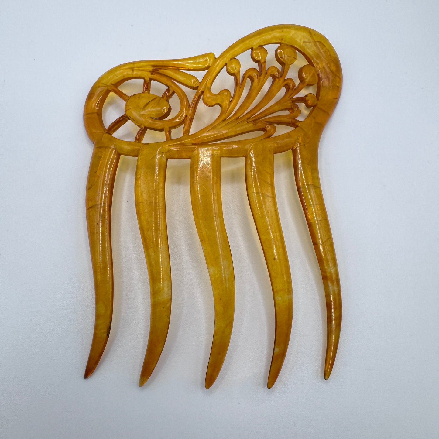 Petit Peigne à cheveux art deco - celluloïd