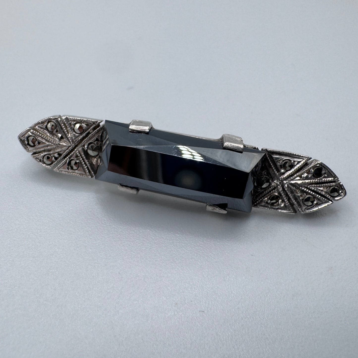 Broche Ancienne Art Deco - argent massif