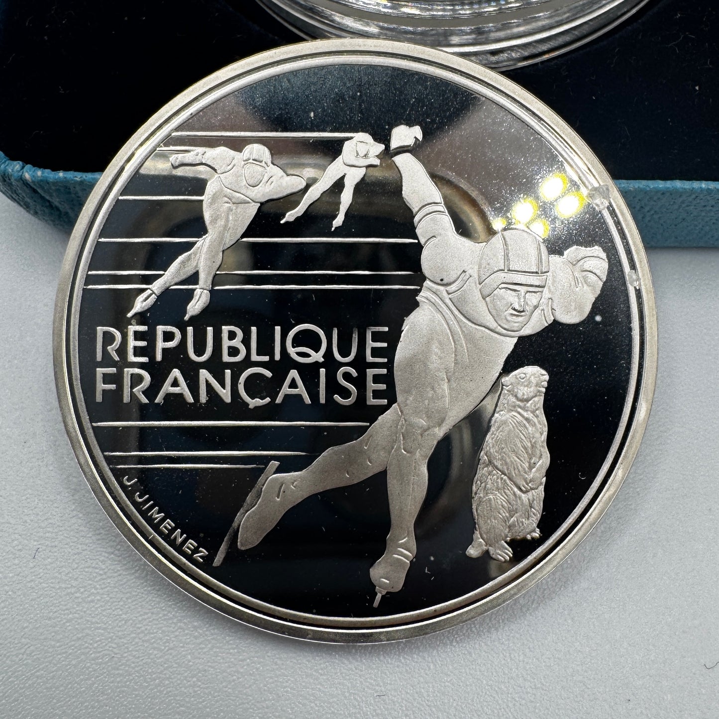 Monnaie 100 francs Alberville 1992 - argent 900/1000